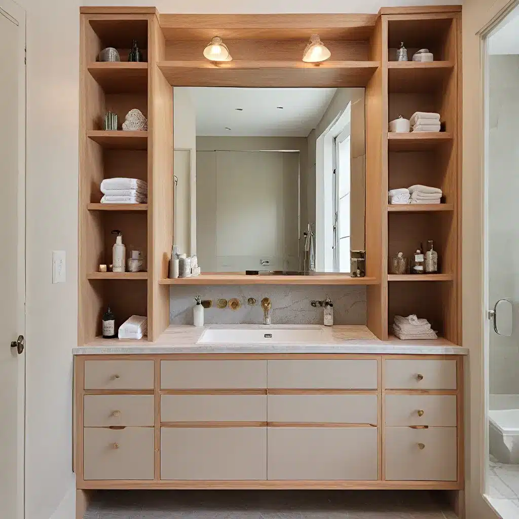 Organized Elegance: Bespoke Bathroom Cabinetry and Shelving