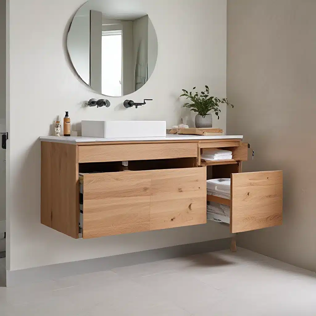 Sleek Stashers: Disguised Bathroom Storage for a Minimalist Oasis