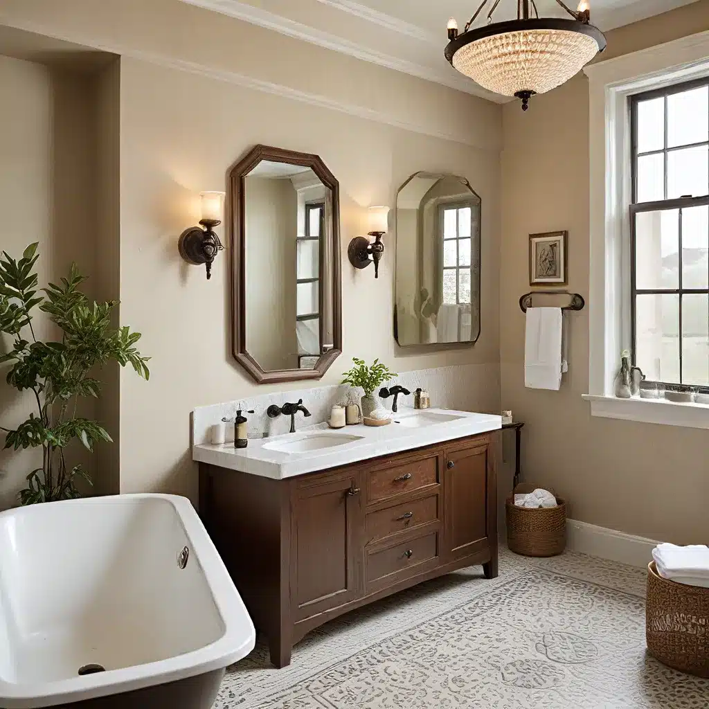 Vintage Luxe: Blending Old-World Charm in a Spa-Inspired Bathroom