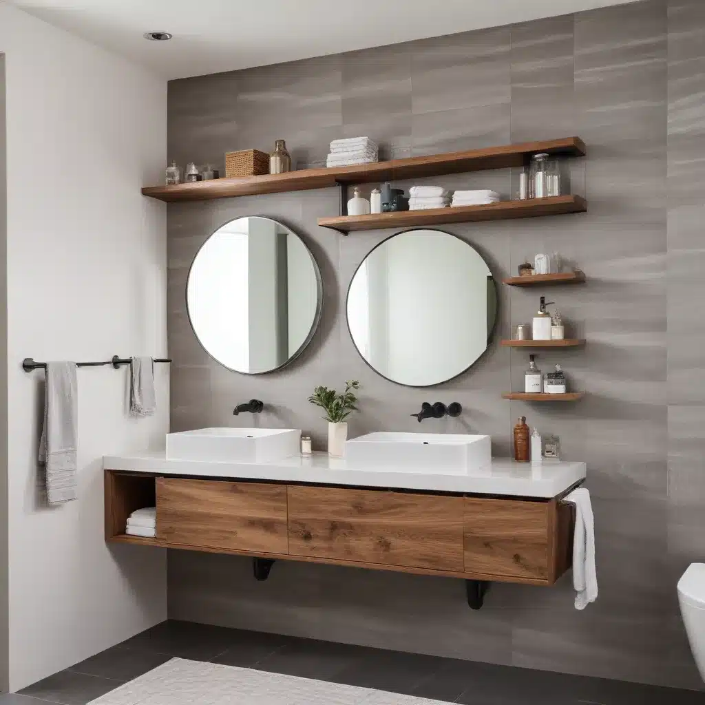 Bathroom Brilliance: Innovative Shelving for a Streamlined, Cohesive Look