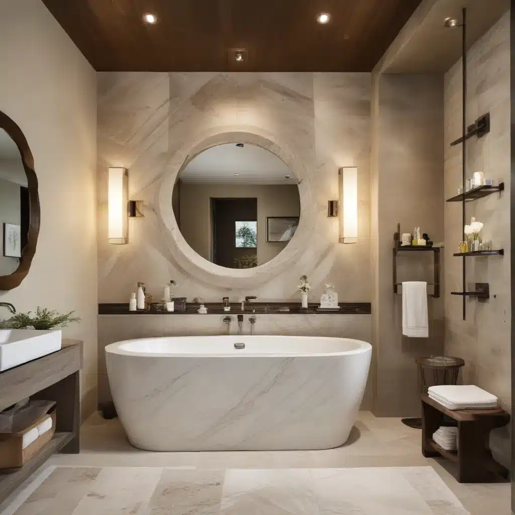 Bathroom Brilliance: Showcasing Sculptural Fixtures in Spa-Inspired Designs