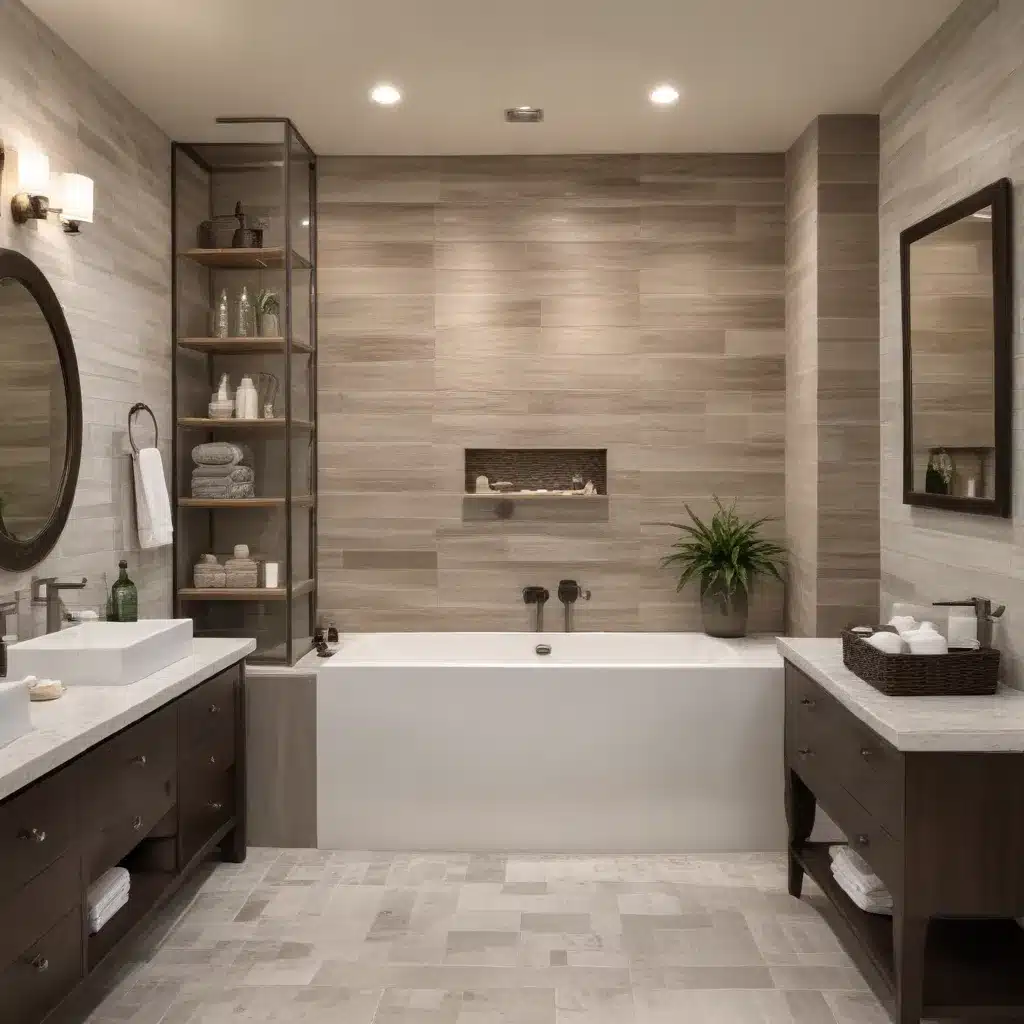 Calming Contrast: Balancing Textures and Tones in a Spa-Inspired Bathroom