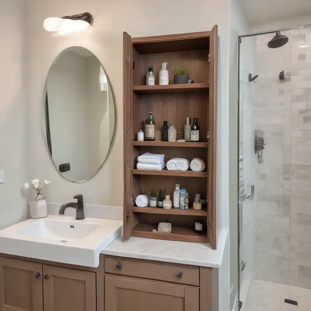 Concealed Convenience: Recessed Cabinets for Seamless Bathroom Organization