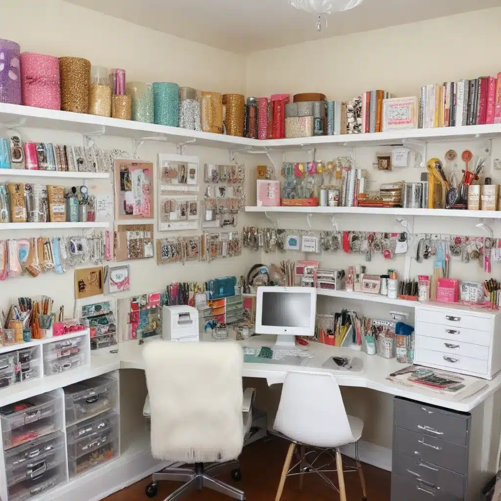 Craft Room Tour: All the Sparkle