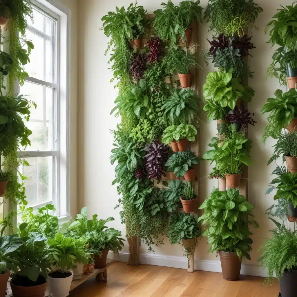 Cultivating an Edible Indoor Vertical Garden Oasis