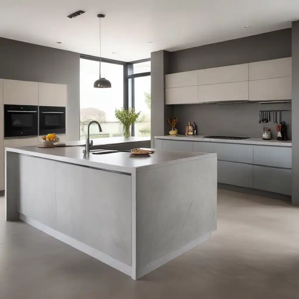 Embracing Concrete-Look Surfaces for Contemporary Kitchen Designs