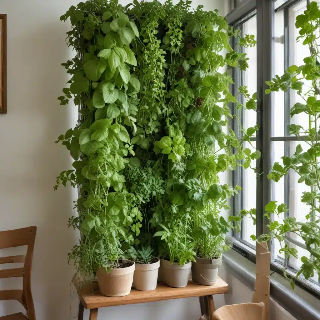 Growing an Edible Indoor Vertical Garden