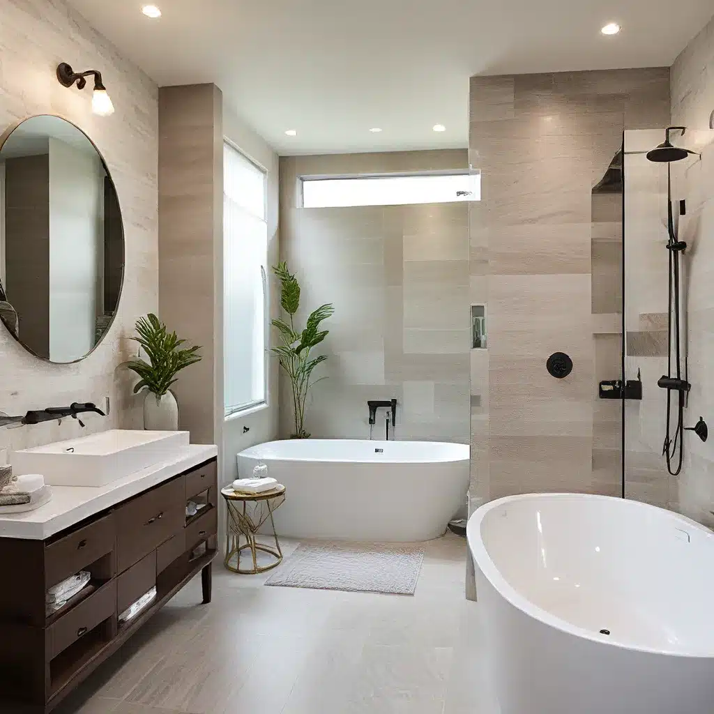 Harmonious Haven: Blending Styles in a Spa-Inspired Bathroom