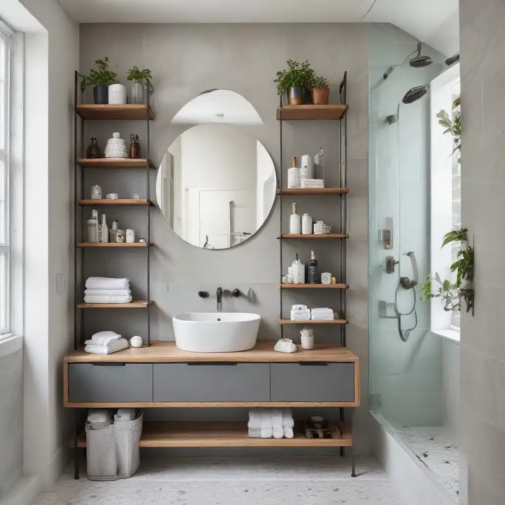 Harmonious Havens: Integrated Shelving for a Cohesive, Visually-Appealing Bathroom