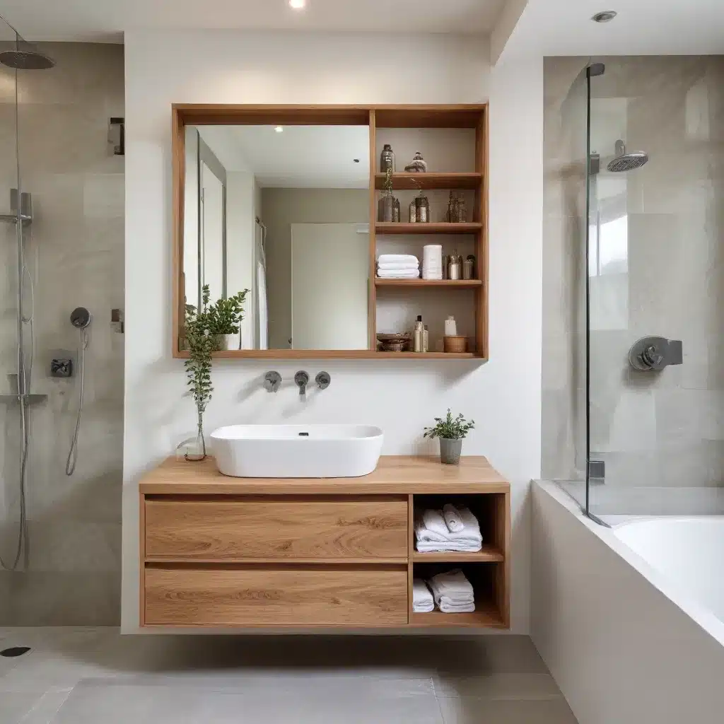 Harmonious Hideaways: Integrated Shelving for a Cohesive, Aesthetically-Pleasing Bathroom