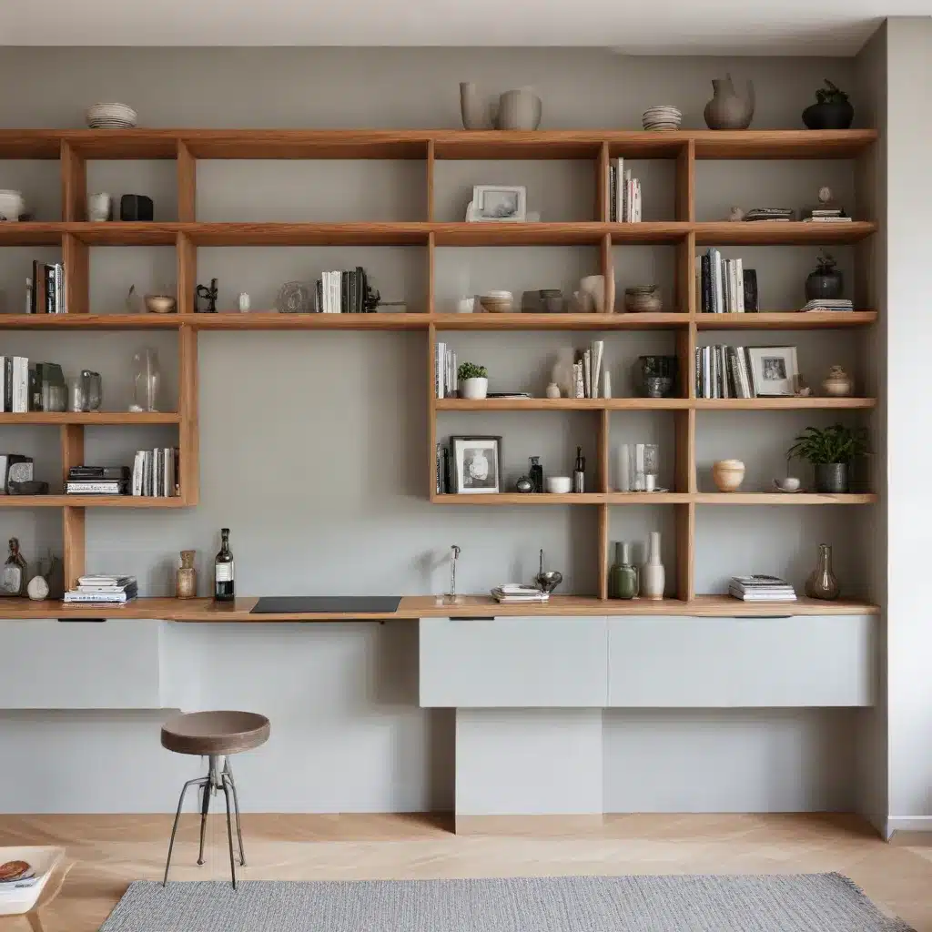 Harmonious Hideaways: Integrated Shelving for a Cohesive, Aesthetically-Pleasing Space