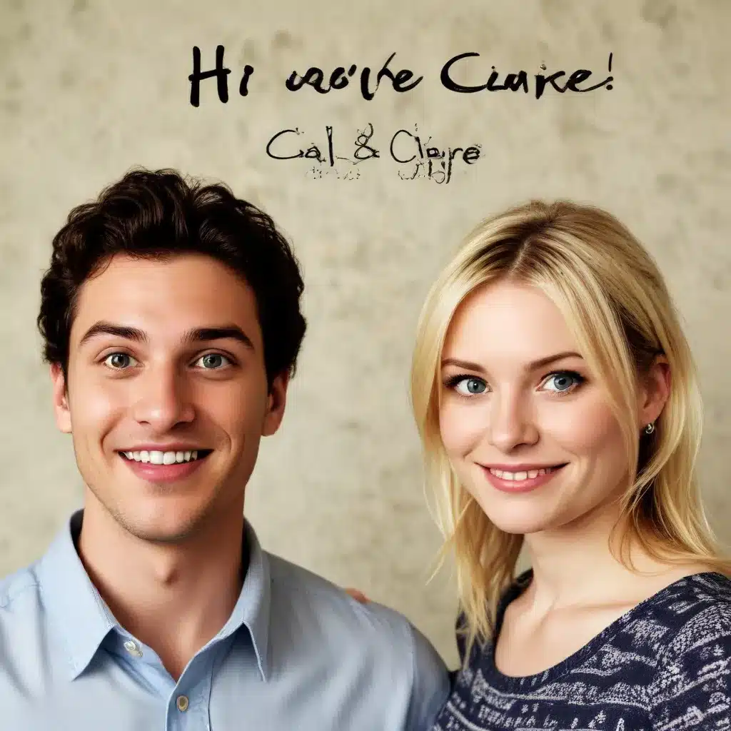 Hi! We’re Cal and Claire