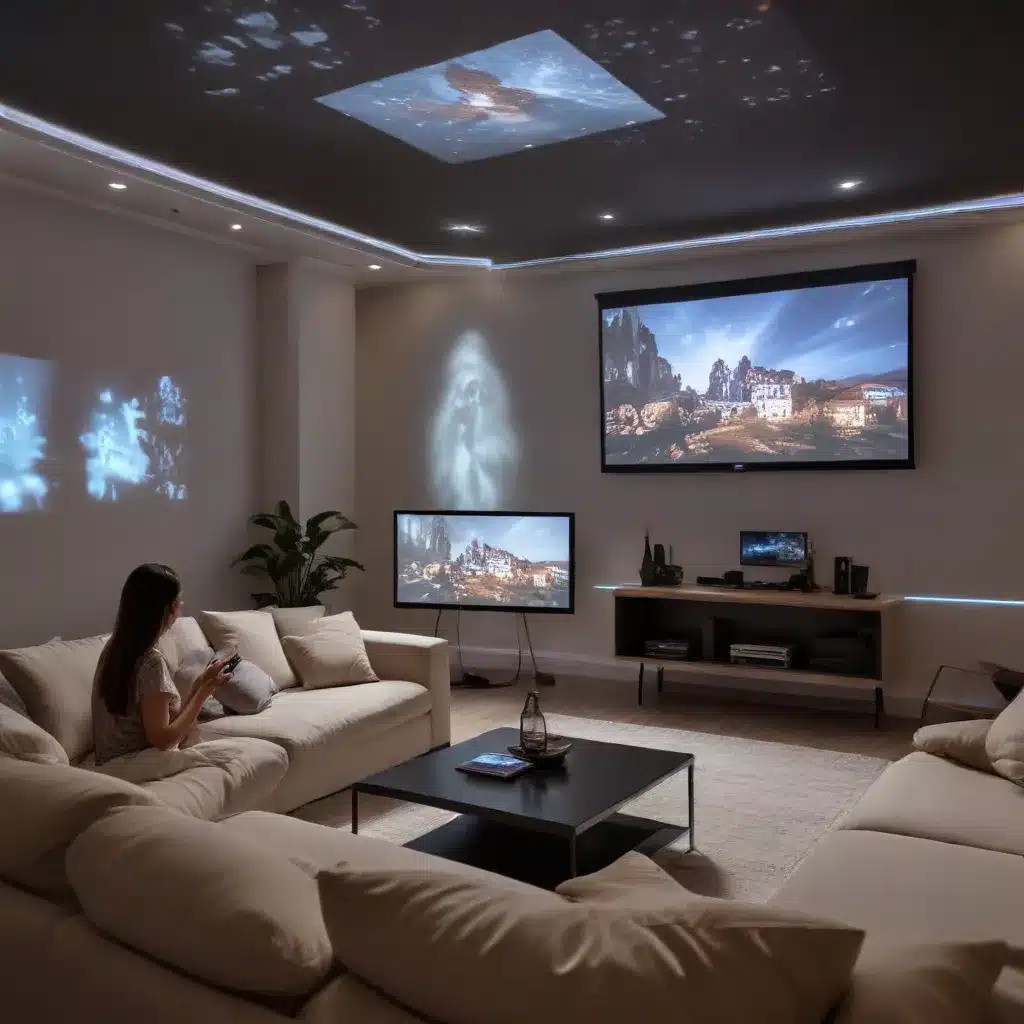 Immersive Home Entertainment With Interactive Projection