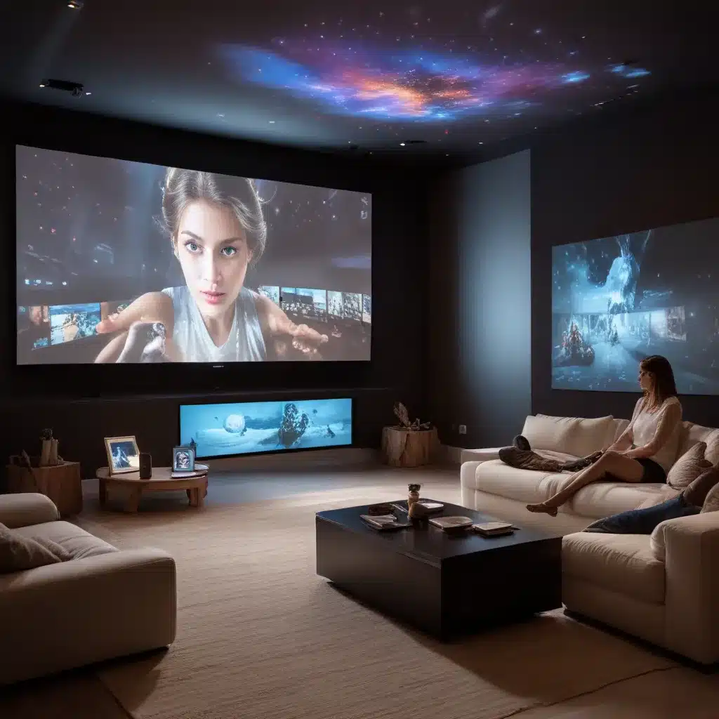 Immersive Home Entertainment With Interactive Projection Systems