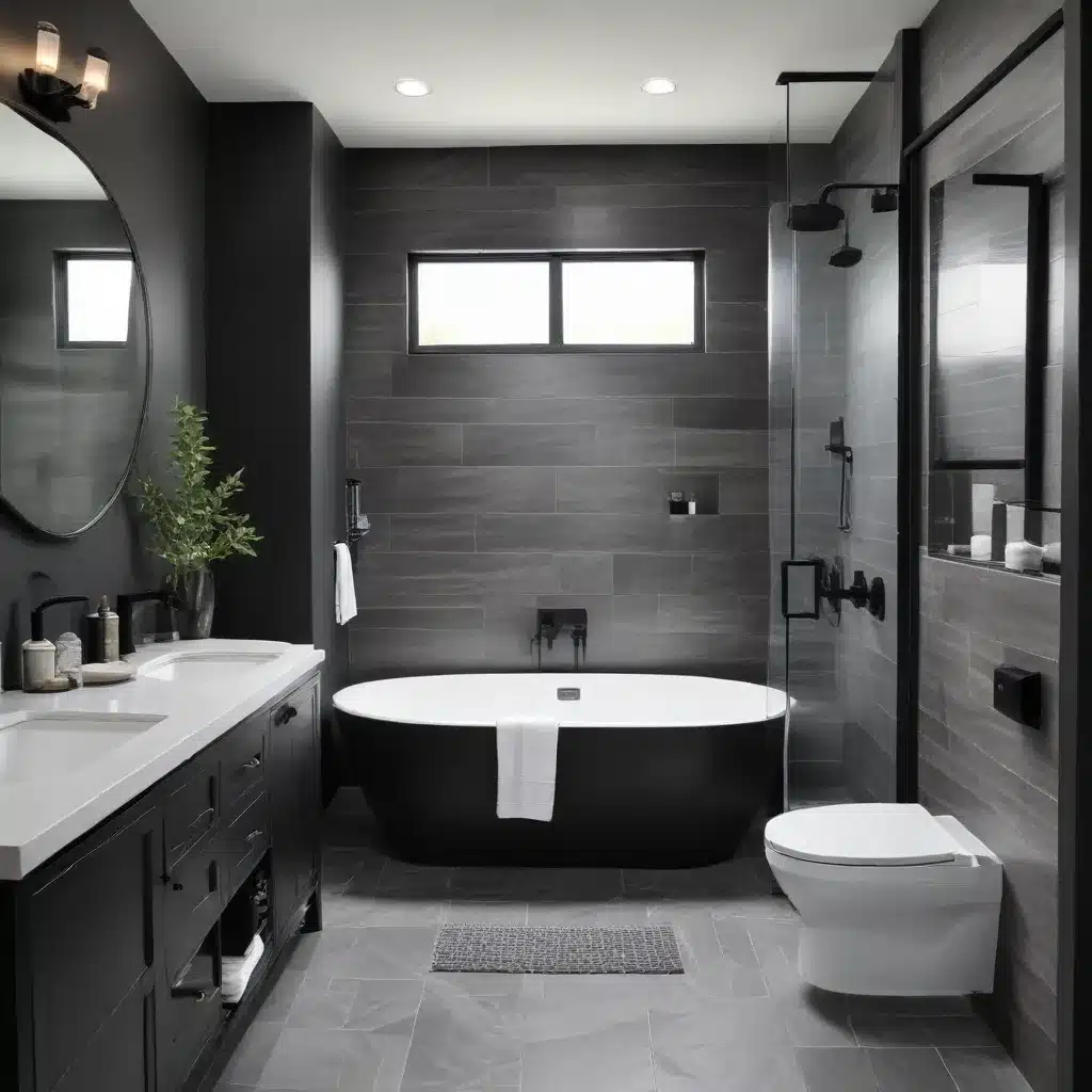 Modernize Bathrooms With Matte Black Fixtures