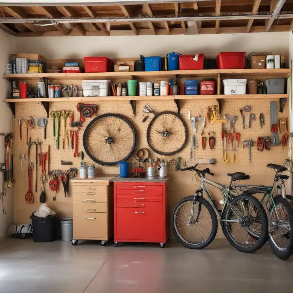 Organize the Garage for Efficient Storage and Workspace