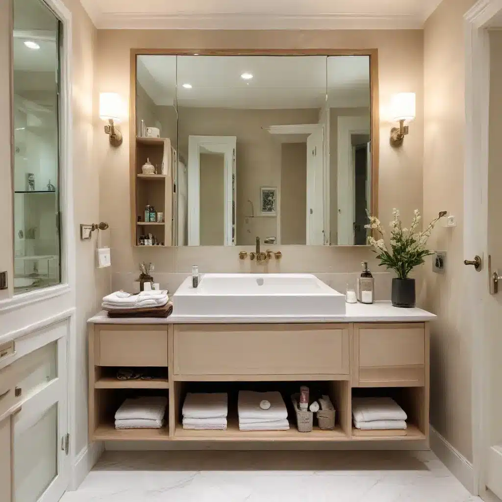 Organized Elegance: Bespoke Bathroom Storage for a Serene Ambiance