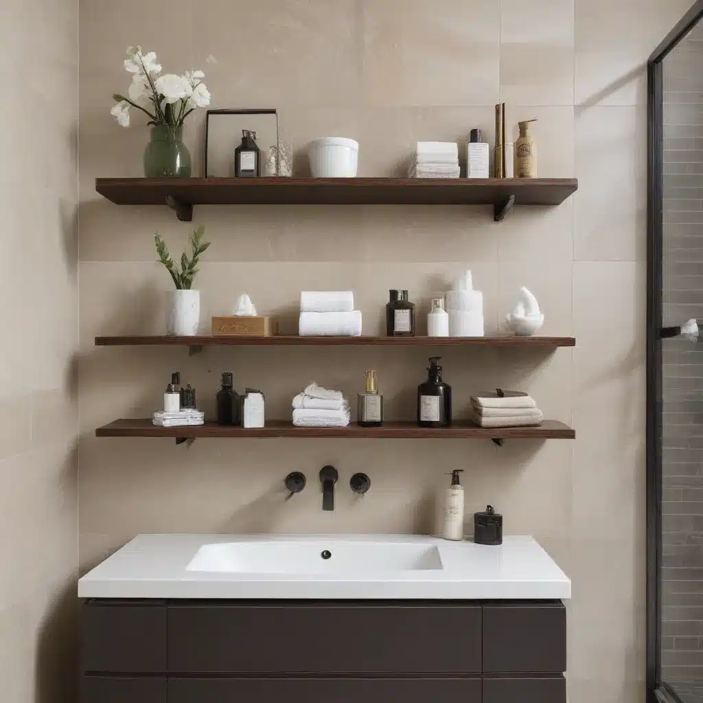 Organized Elegance: Bespoke Shelving for a Cohesive Bathroom Aesthetic