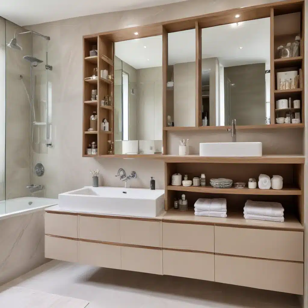 Organized Oasis: Bespoke Bathroom Cabinets and Shelving for a Tailored, Elegant Look