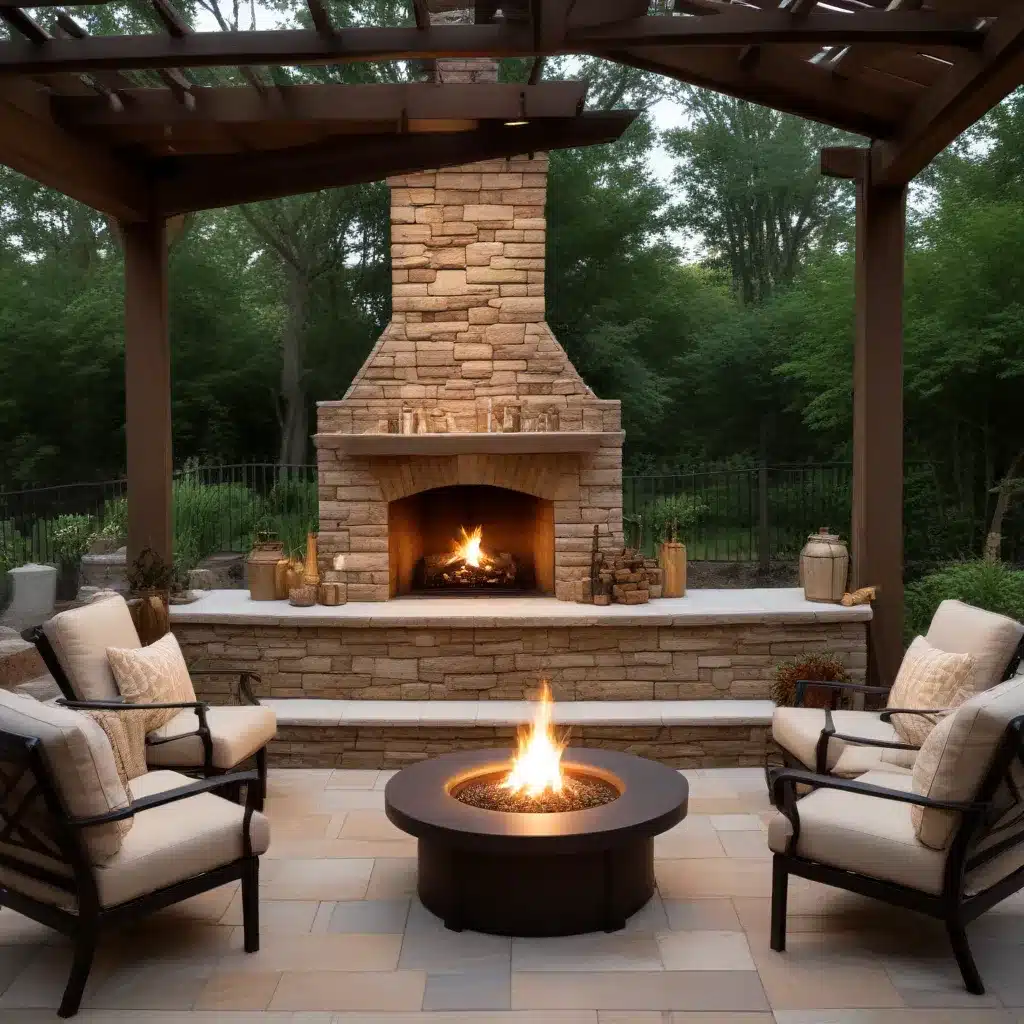 Outdoor Fireplaces and Fire Pits for Year-Round Coziness