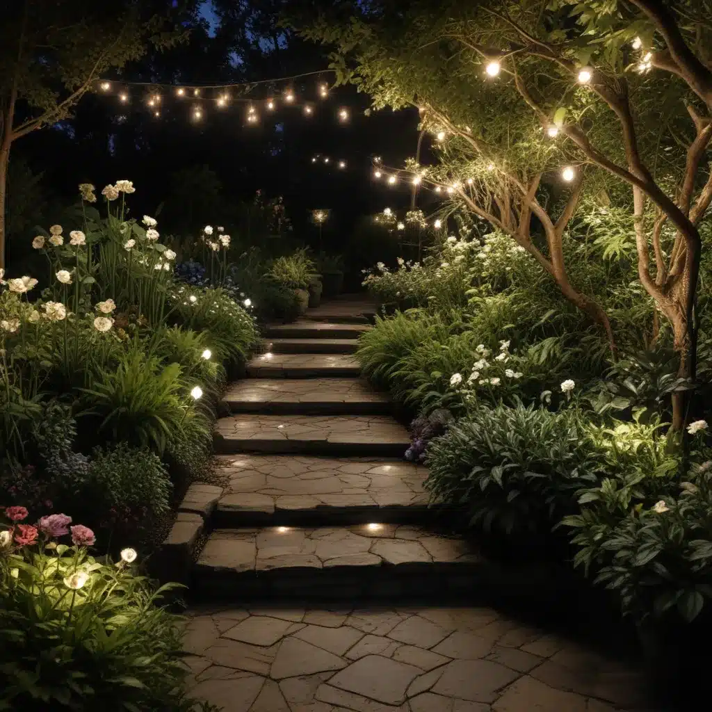 Outdoor Lighting Transforms Gardens After Dark