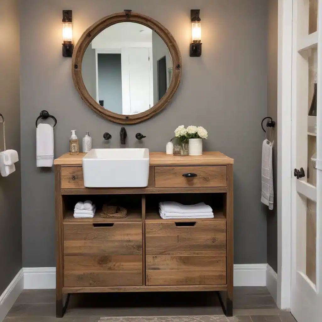 Reclaimed Refinement: Repurposed Bathroom Storage Solutions with Sustainable Charm