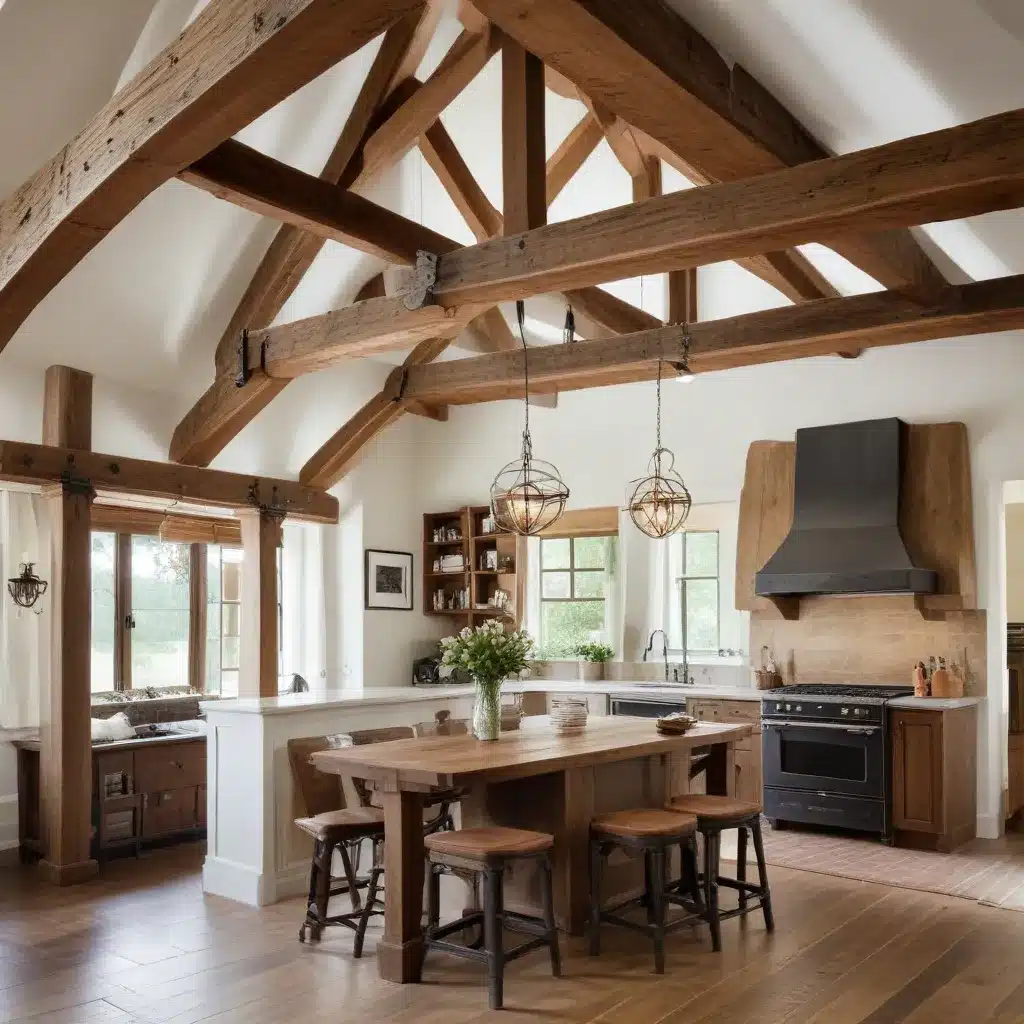 Reclaimed Timber Beams Add Rustic Charm