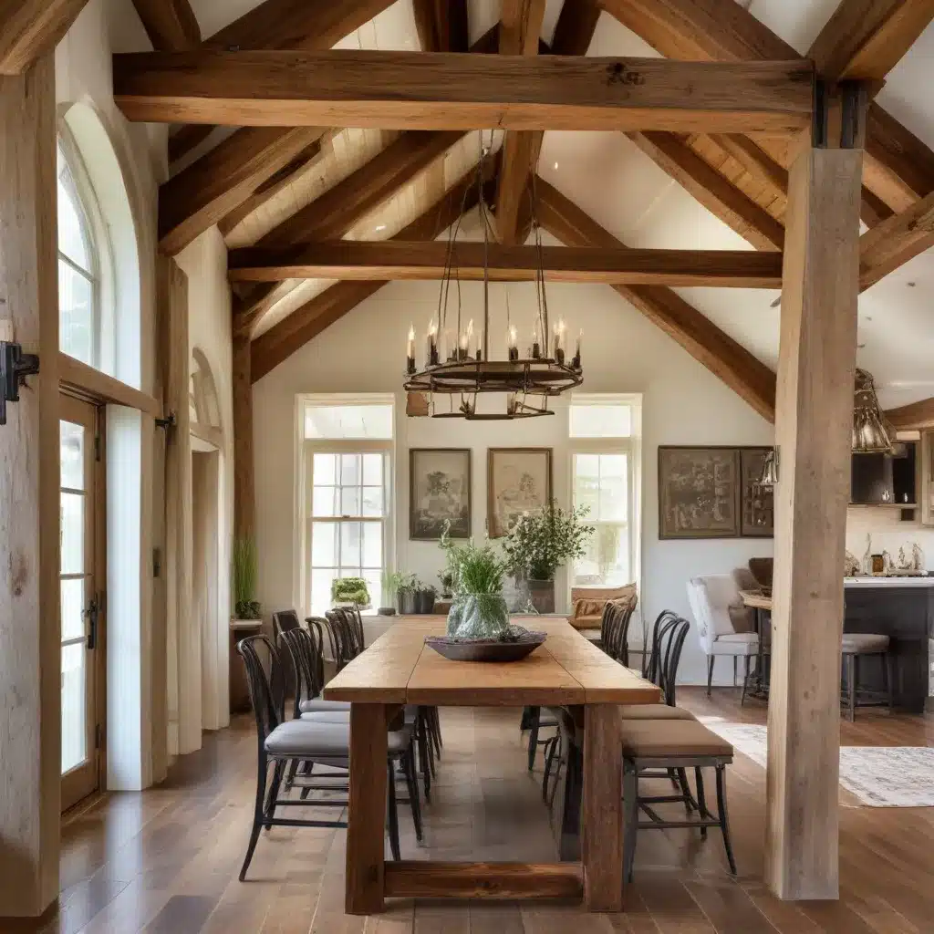 Reclaimed Timber Beams Add Rustic Flair