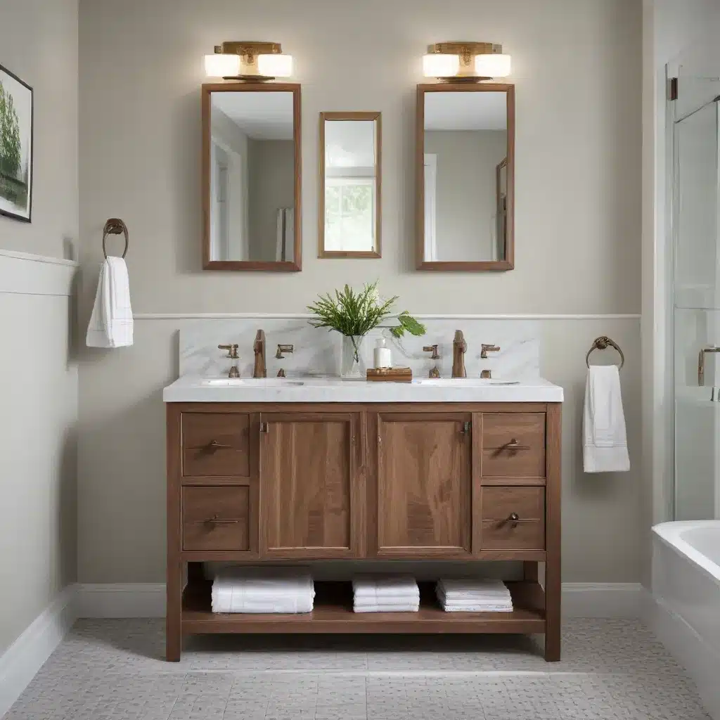 Refresh Dated Bathrooms with Modern Vanities and Fixtures