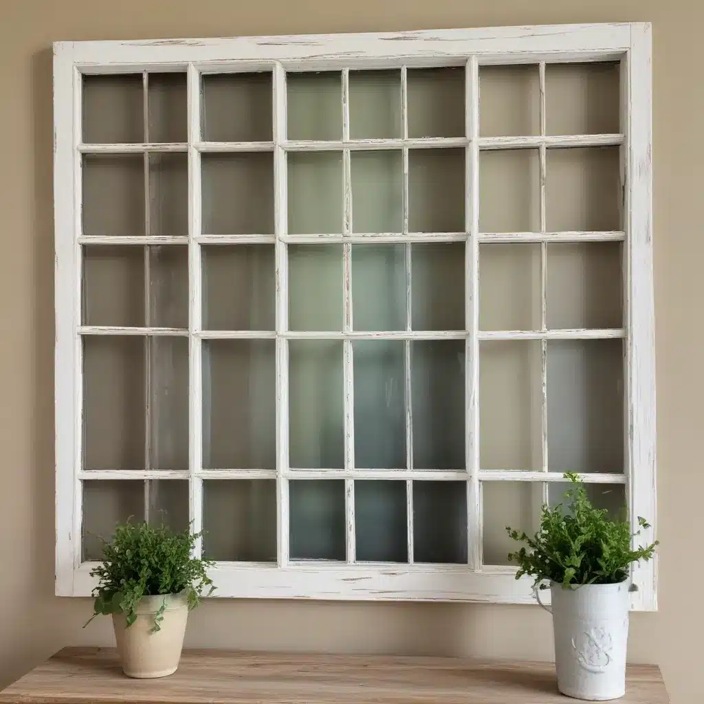 Repurpose Old Windows Into Unique Wall Decor