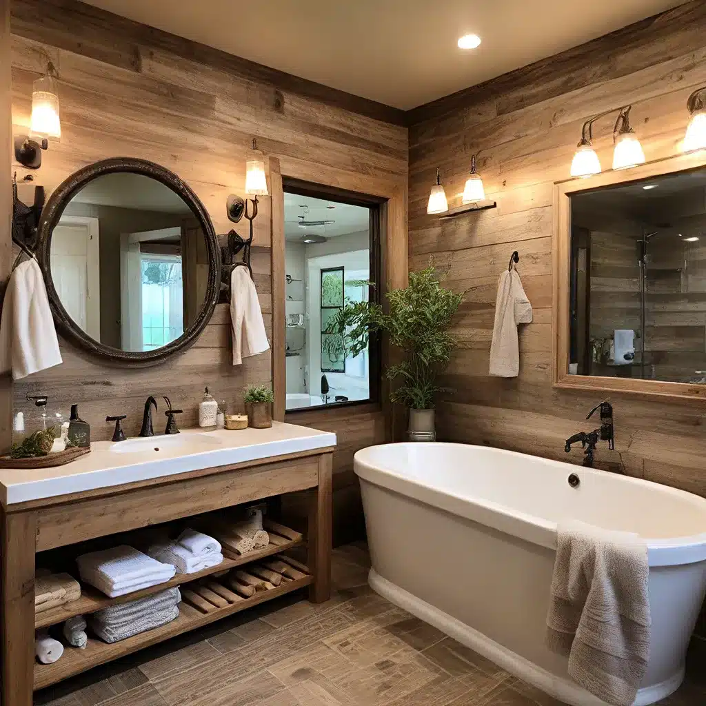 Rustic Respite: Spa-Inspired Bathroom Designs with Farmhouse Flair