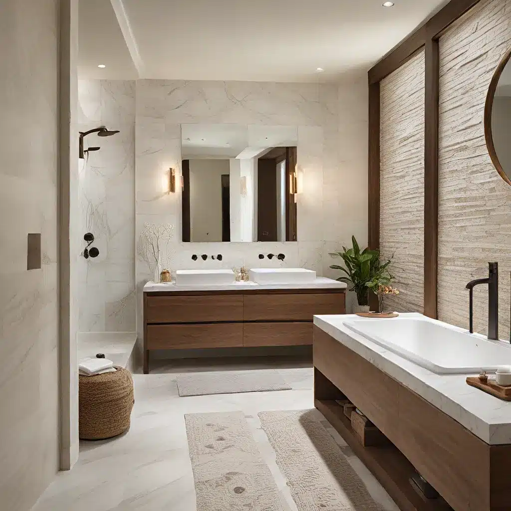 Sculptural Splendor: Statement Fixtures for a Spa-Inspired Bathroom