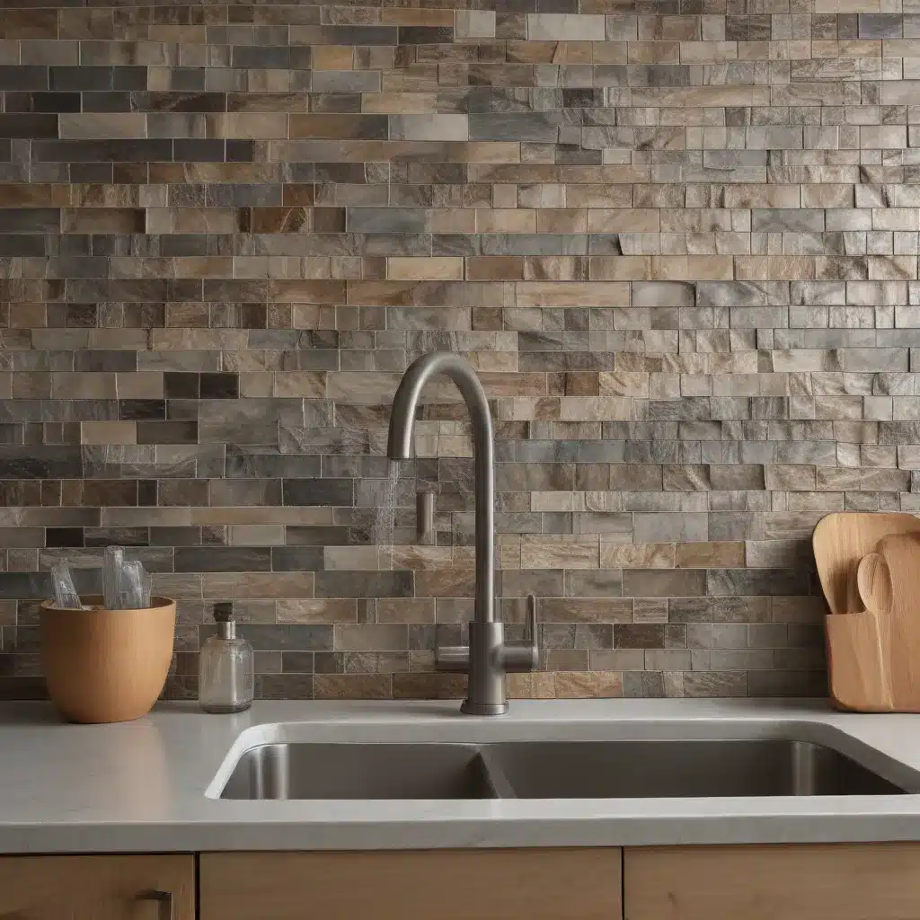 Textural Backsplash Statements