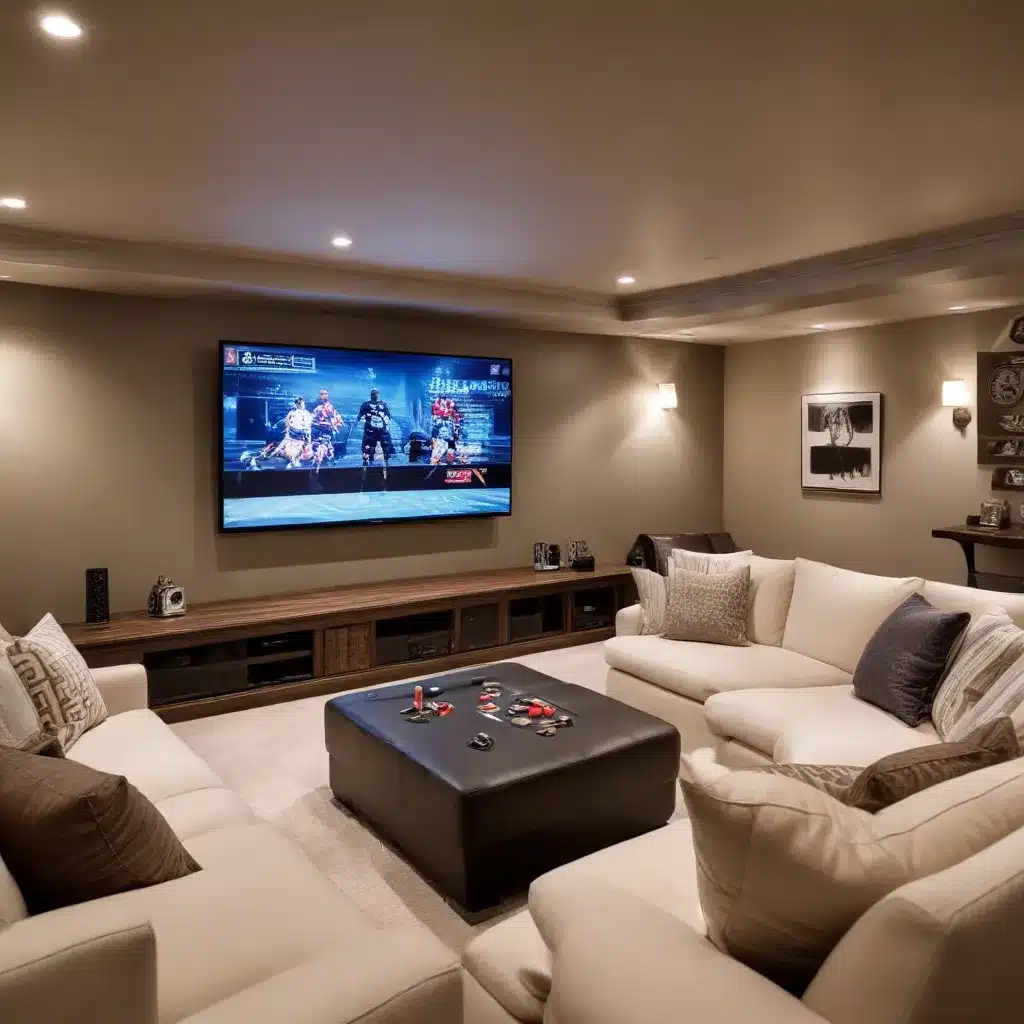 Transform Your Basement Into A Cosy Media Room Or Games Area