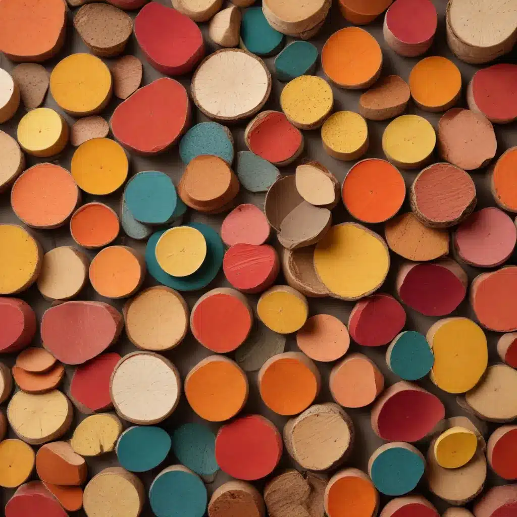 Unexpected Pops of Color from Natural Materials