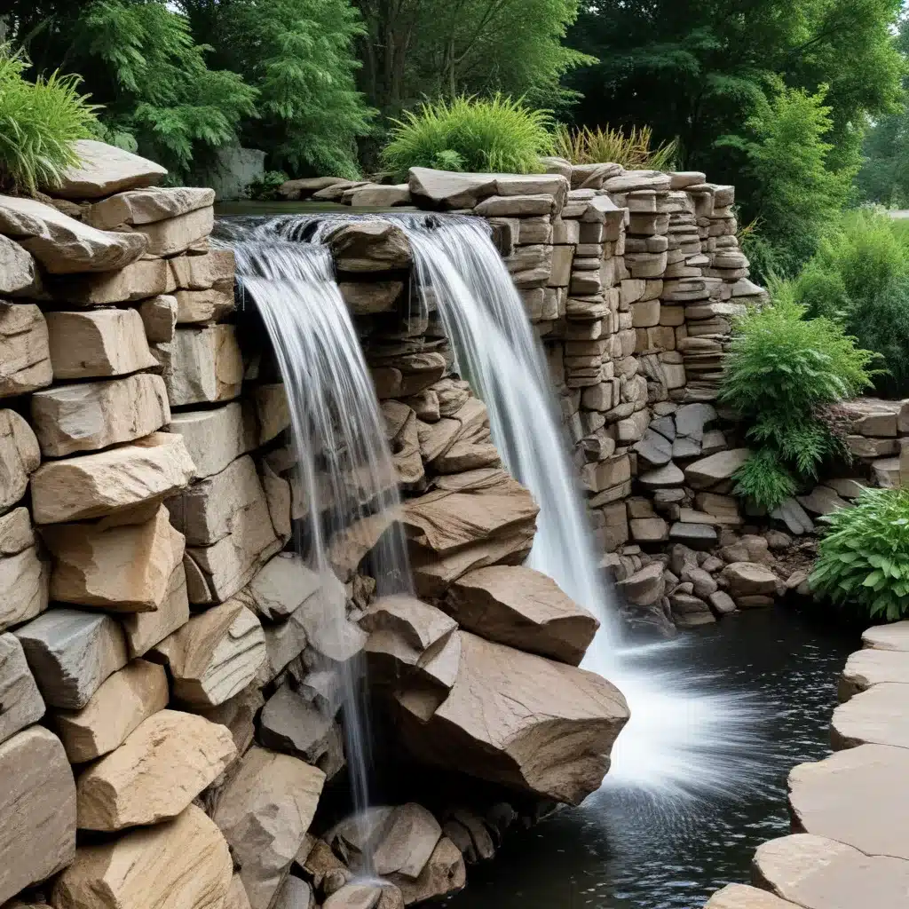 Waterfall Edges: Dramatic Stone Surfaces Cascading Over