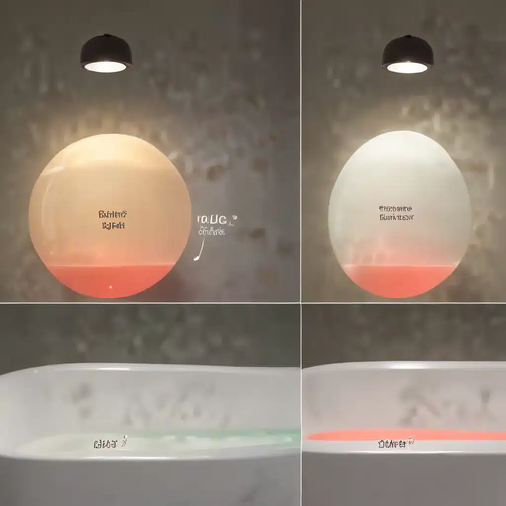 Bath Light Color: Temperature Guide