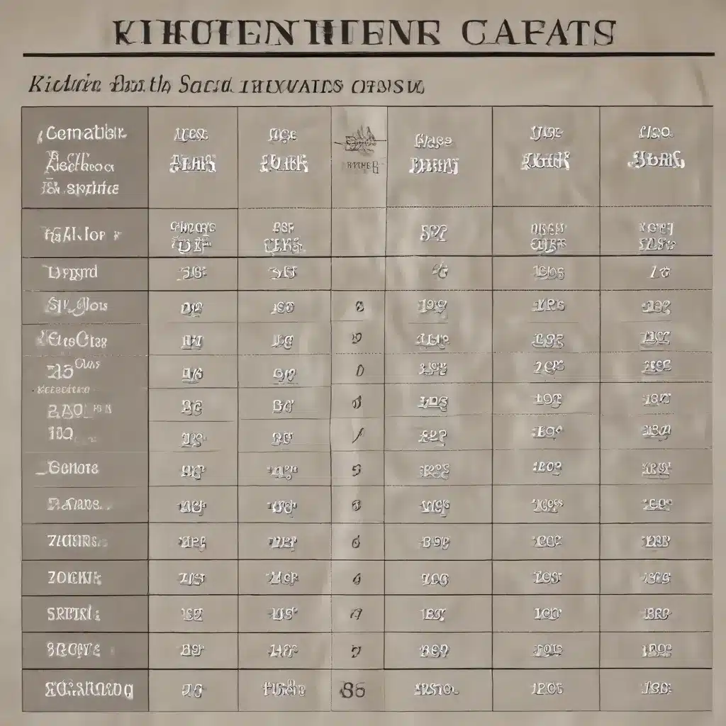 Kitchen Hood Size Chart