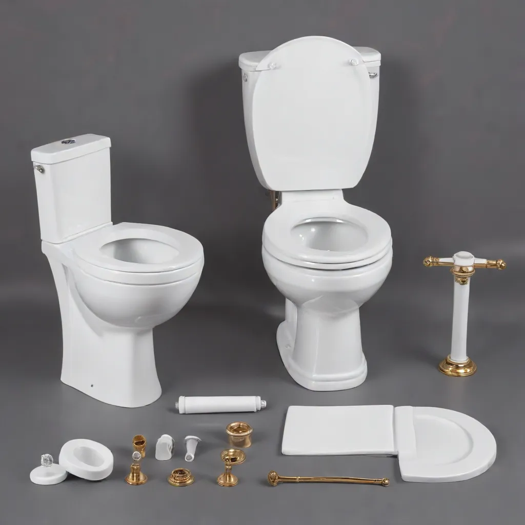 Luxury Toilet Set: Parts