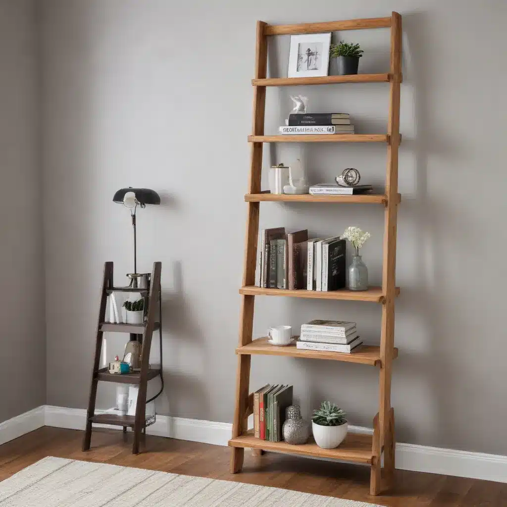 Maximize Vertical Space With Ladder Bookcase DIY