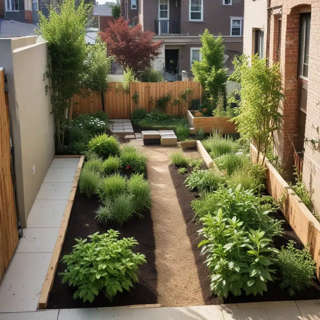 Maximizing Small Urban Plots with Side Return Extensions