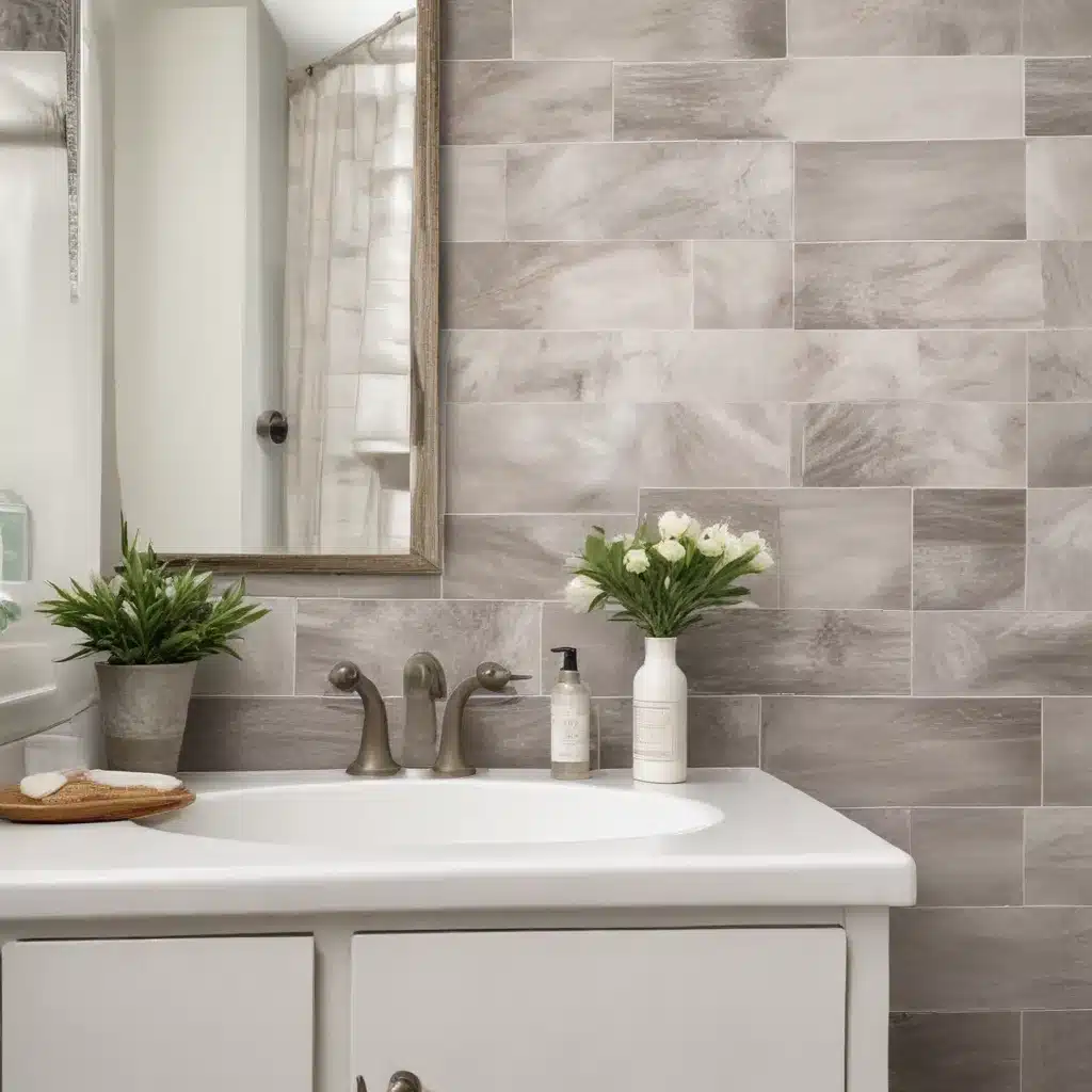 Transform A Plain Bathroom With Peel-And-Stick Tile